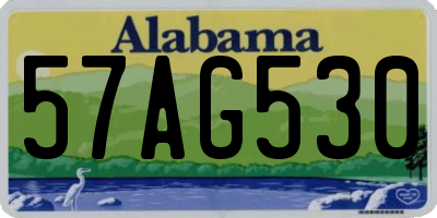 AL license plate 57AG530