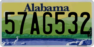 AL license plate 57AG532