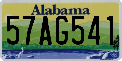 AL license plate 57AG541