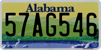 AL license plate 57AG546
