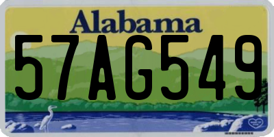 AL license plate 57AG549