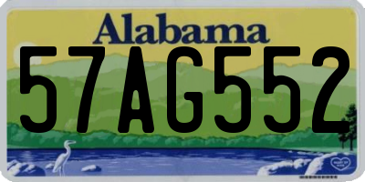 AL license plate 57AG552