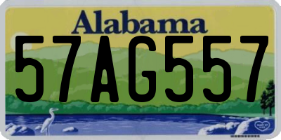 AL license plate 57AG557