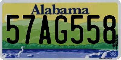 AL license plate 57AG558