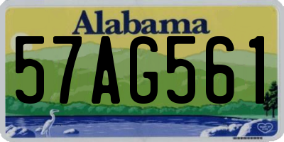 AL license plate 57AG561