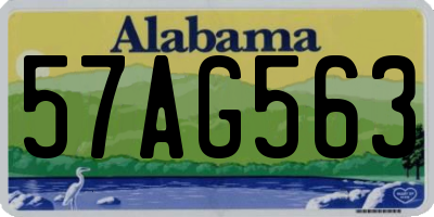 AL license plate 57AG563