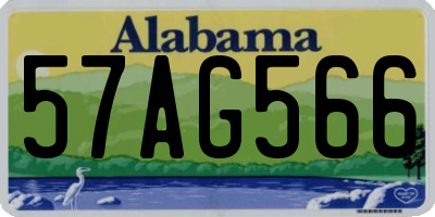 AL license plate 57AG566