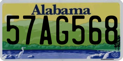 AL license plate 57AG568