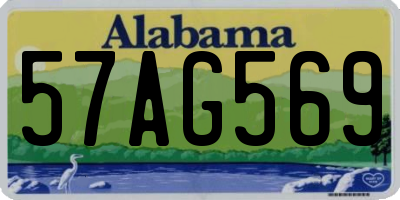 AL license plate 57AG569
