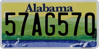 AL license plate 57AG570