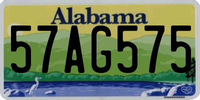 AL license plate 57AG575