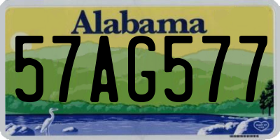 AL license plate 57AG577