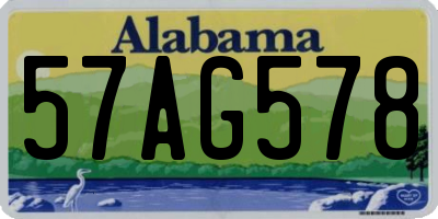AL license plate 57AG578