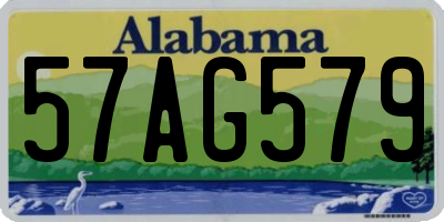 AL license plate 57AG579