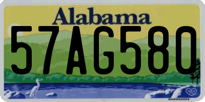 AL license plate 57AG580