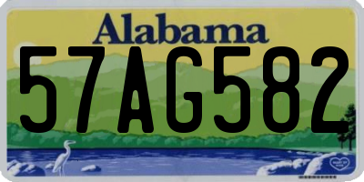 AL license plate 57AG582