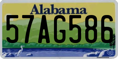 AL license plate 57AG586
