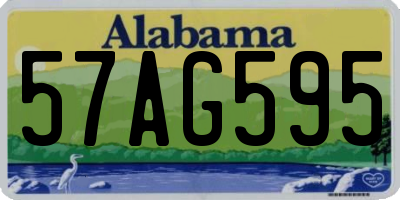 AL license plate 57AG595