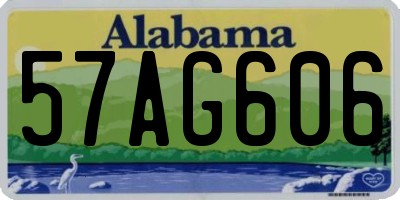 AL license plate 57AG606