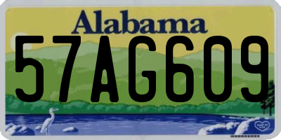 AL license plate 57AG609