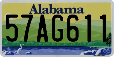 AL license plate 57AG611