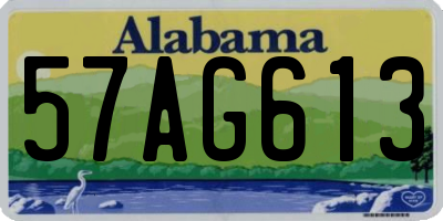 AL license plate 57AG613