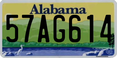 AL license plate 57AG614