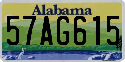 AL license plate 57AG615