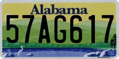 AL license plate 57AG617