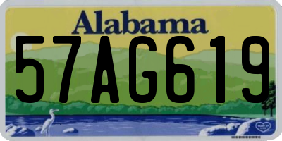 AL license plate 57AG619