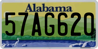 AL license plate 57AG620
