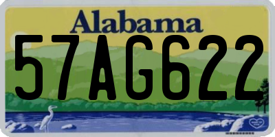 AL license plate 57AG622