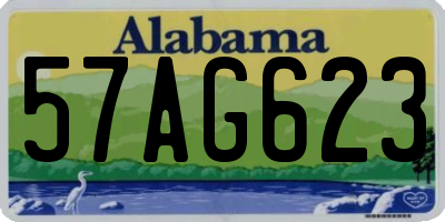 AL license plate 57AG623