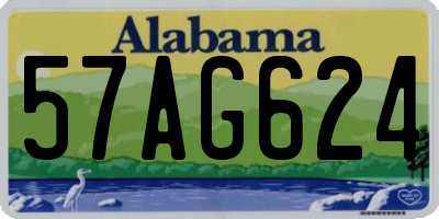 AL license plate 57AG624
