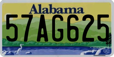 AL license plate 57AG625