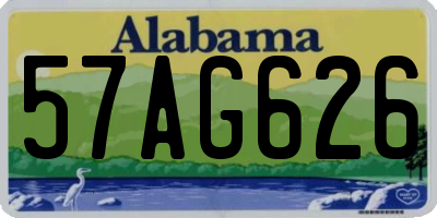 AL license plate 57AG626