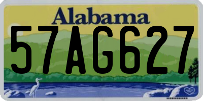 AL license plate 57AG627
