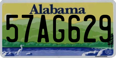 AL license plate 57AG629