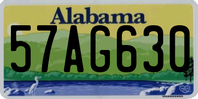 AL license plate 57AG630