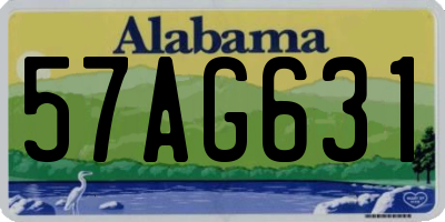 AL license plate 57AG631
