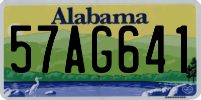 AL license plate 57AG641