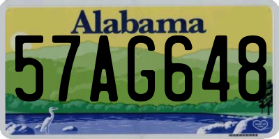 AL license plate 57AG648