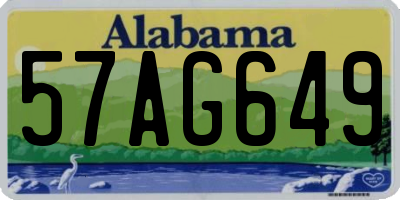 AL license plate 57AG649