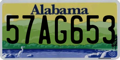 AL license plate 57AG653