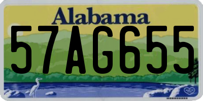 AL license plate 57AG655