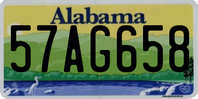 AL license plate 57AG658