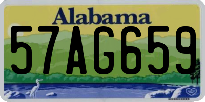 AL license plate 57AG659