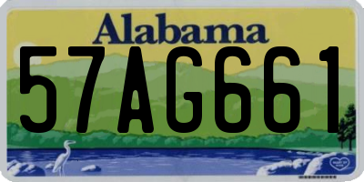 AL license plate 57AG661