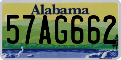 AL license plate 57AG662