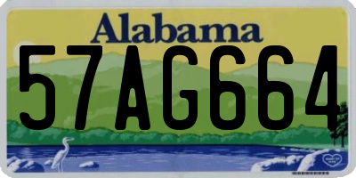 AL license plate 57AG664